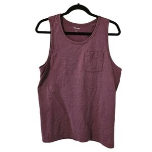Purple Old Navy Men's Front Pocket Tank Top